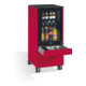 C+P Kühlschrank-Caddy Asisto für Besteck und Geschirr, H1150xB500xT600mm Himbeerrot-1