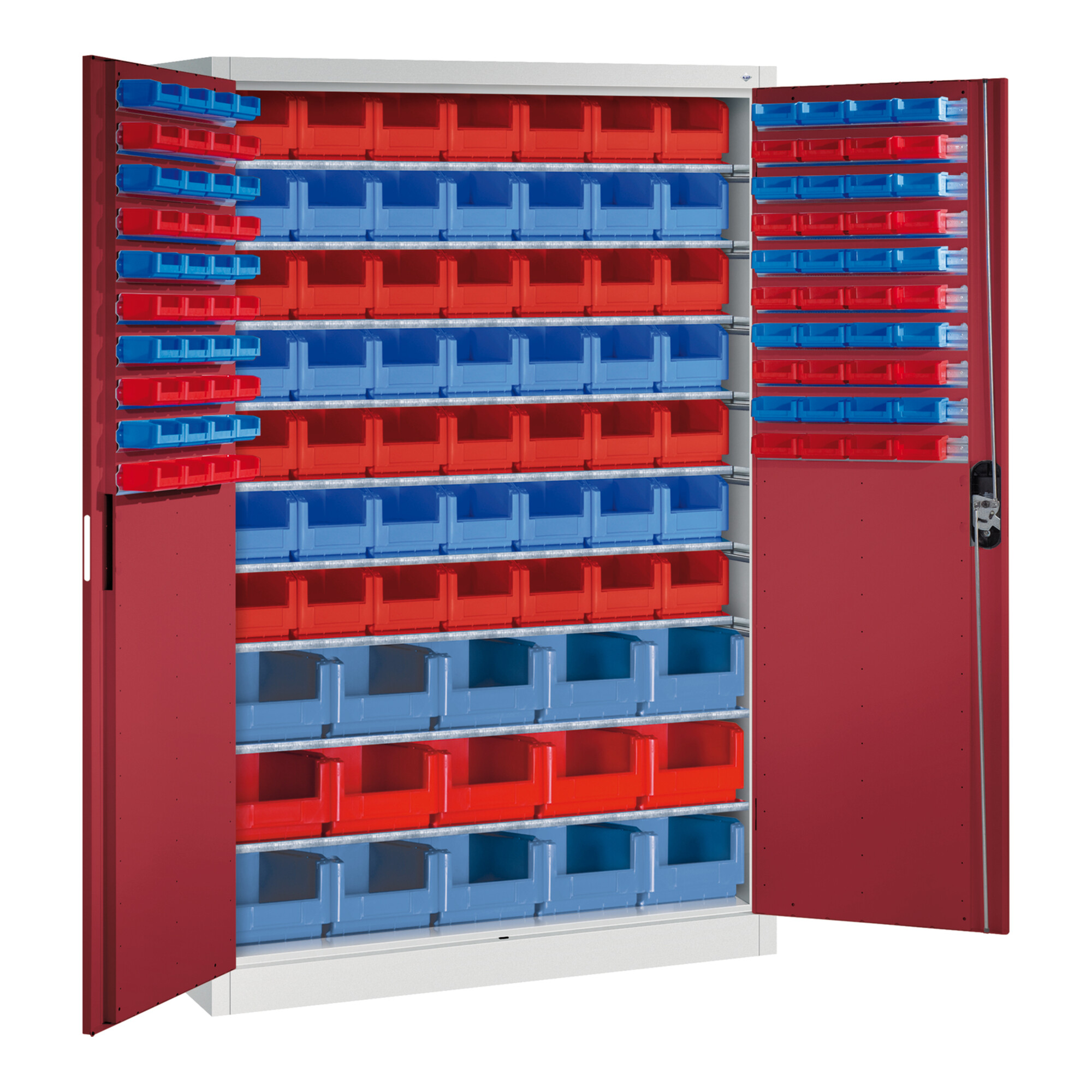 C+P Magazinschrank Acurado, 1950x1200x500mm, 7035/3003 ; C + P Möbelsysteme