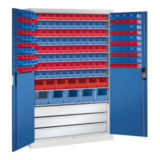 C+P Magazinschrank Acurado, 1950x1200x500mm, 7035/5010