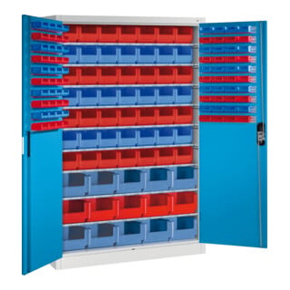 C+P Magazinschrank Acurado, 1950x1200x500mm, 7035/5012