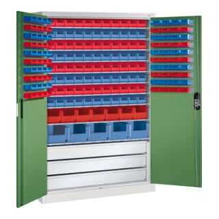 C+P Magazinschrank Acurado, 1950x1200x500mm, 7035/6011