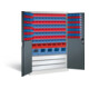 C+P Magazinschrank Acurado, H1950xB1200xT500mm, Front Anthrazitgrau, Korpus Lichtgrau (8931-501)-1