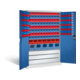 C+P Magazinschrank Acurado, H1950xB1200xT500mm, Front Enzianblau, Korpus Lichtgrau (8931-501)-1