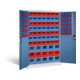 C+P Magazinschrank Acurado, H1950xB1200xT500mm, Front Fernblau, Korpus Lichtgrau (8931-502)-1