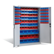 C+P Magazinschrank Acurado, H1950xB1200xT500mm, Front Lichtgrau, Korpus Lichtgrau (8931-502)