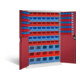 C+P Magazinschrank Acurado, H1950xB1200xT500mm, Front Rubinrot, Korpus Lichtgrau (8931-502)-1
