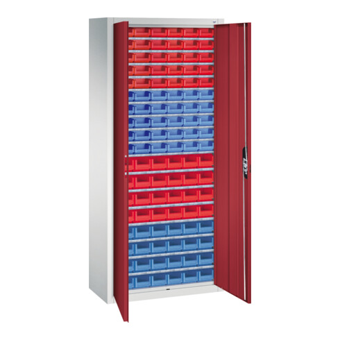 C+P Magazinschrank Serie 13, 1690x700x300mm, 7035/3003