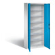 C+P Magazinschrank Serie 13, 1690x700x300mm, 7035/5012-1