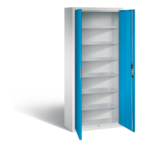 C+P Magazinschrank Serie 13, 1690x700x300mm, 7035/5012