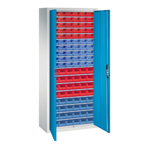 C+P Magazinschrank Serie 13, 1690x700x300mm, 7035/5012