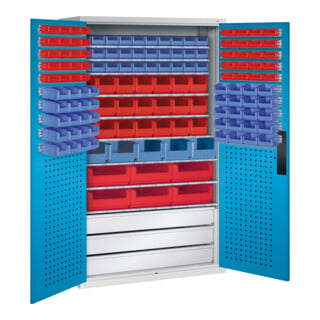 C+P Magazinschrank Serie 13, 1950x1100x535mm, 7035/5012