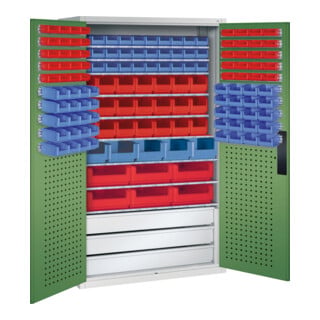 C+P Magazinschrank Serie 13, 1950x1100x535mm, 7035/6011