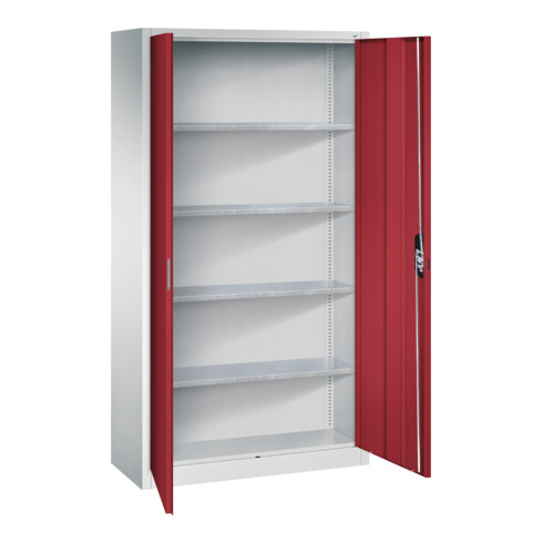 C+P Magazinschrank Serie 13, 1980x1000x420mm, 7035/3003