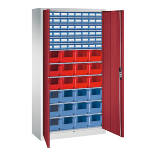 C+P Magazinschrank Serie 13, 1980x1000x420mm, 7035/3003