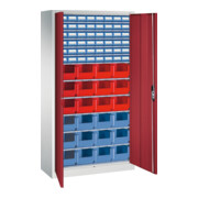 C+P Magazinschrank Serie 13, 1980x1000x420mm, 7035/3003