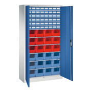 C+P Magazinschrank Serie 13, 1980x1000x420mm, 7035/5010