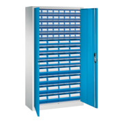 C+P Magazinschrank Serie 13, 1980x1000x420mm, 7035/5012