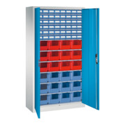 C+P Magazinschrank Serie 13, 1980x1000x420mm, 7035/5012