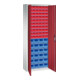C+P Magazinschrank Serie 13, 1980x700x300mm, 7035/3003-1