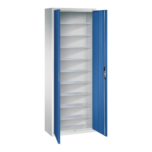 C+P Magazinschrank Serie 13, 1980x700x300mm, 7035/5010