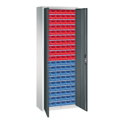 C+P Magazinschrank Serie 13, 1980x700x300mm, 7035/7016