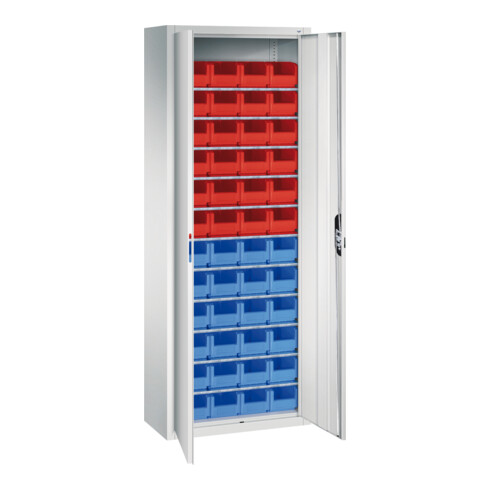 C+P Magazinschrank Serie 13, 1980x700x300mm, 7035/7035