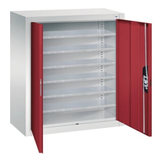 C+P Magazinschrank Serie 13, 830x700x300mm, 7035/3003