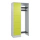 C+P Offene Garderobe Serie 8070 5 Fächer Sockel 1950 x 960 x 480 mm