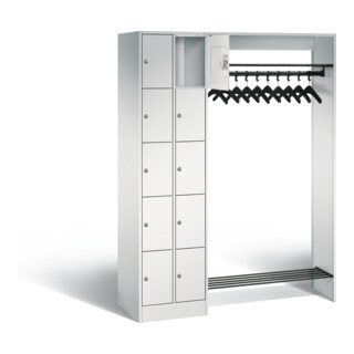C+P Offene Garderobe Serie 8070, H1950xB1410xT480mm