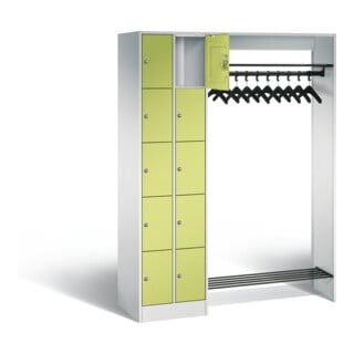 C+P Offene Garderobe Serie 8070, H1950xB1410xT480mm