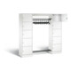 C+P Offene Garderobe Serie 8070, H1950xB1870xT480mm, Front Verkehrsweiß, Korpus Verkehrsweiß (82710-00)-1