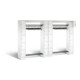C+P Offene Garderobe Serie 8070, H1950xB2840xT480mm, Front Verkehrsweiß, Korpus Verkehrsweiß (80730-20)-1