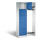 C+P Offene Garderobe Serie 8070, H1950xB960xT480mm, Front Enzianblau, Korpus Lichtgrau (82700-00)-1