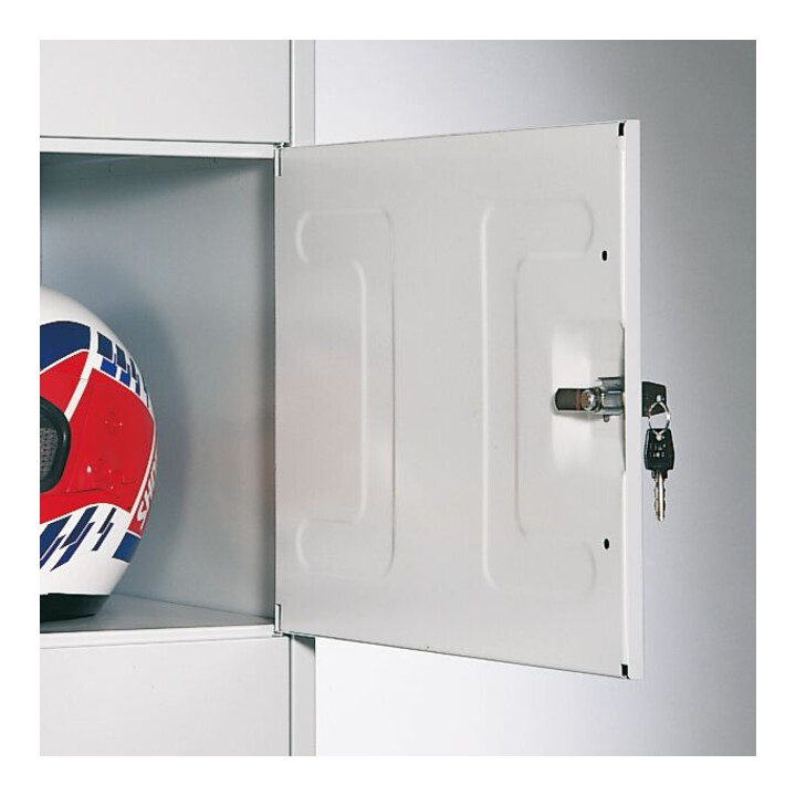 C+P Porte-manteau ouvert Série 8070 5 compartiments Socle 1950 × 960 × 480 mm blanc
