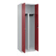 C+P PSA Doppel-Spind Classic PLUS, 2 Abteile, 1850x600x500mm, 7035/3003 Verschluss Zylinderschloss