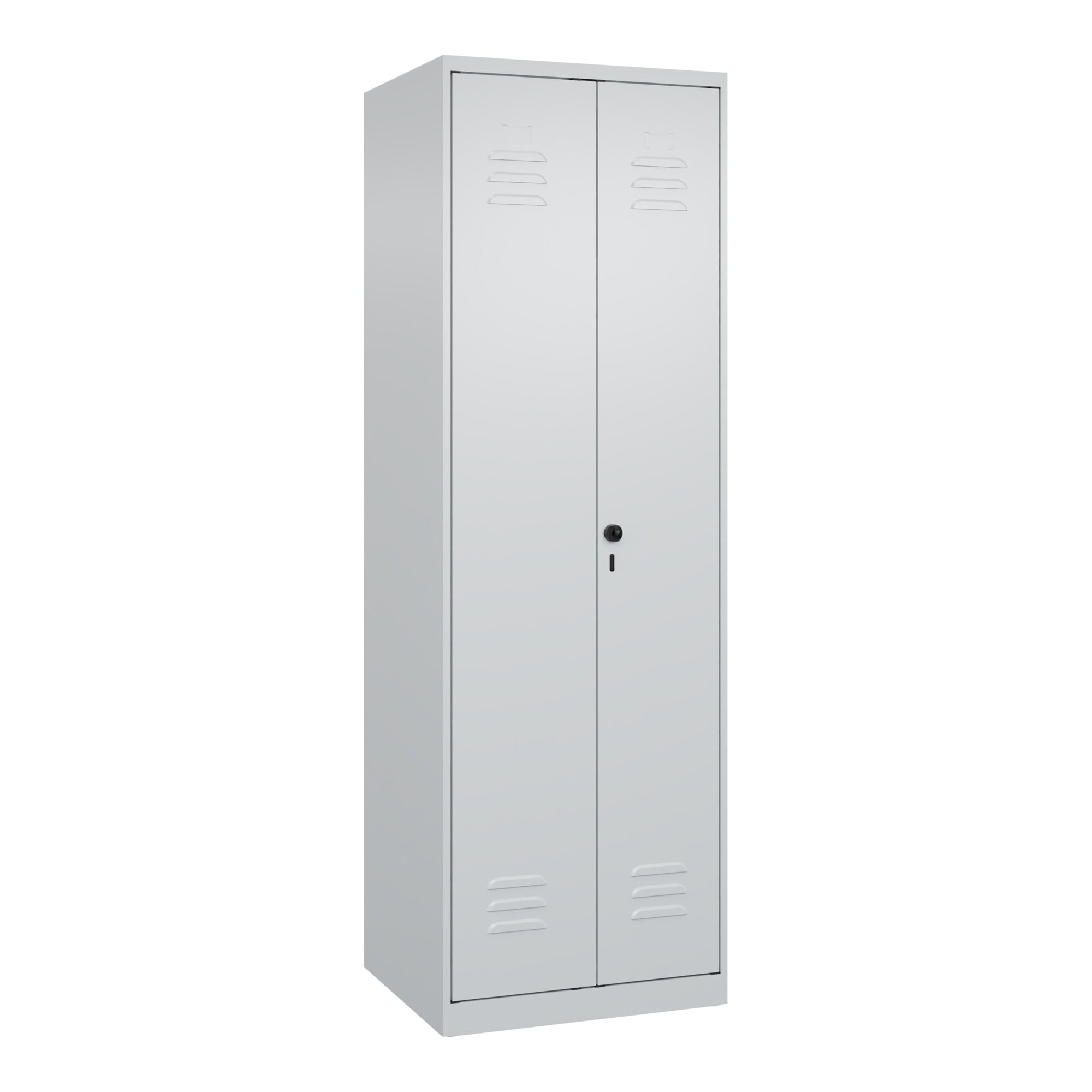 C+P PSA Doppel-Spind Classic PLUS, 2 Abteile, 1850x600x500mm, 7035/7035 Verschluss Sicherheits-Drehriegel ; C + P Möbelsysteme