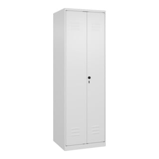 C+P PSA Doppel-Spind Classic PLUS, 2 Abteile, 1850x600x500mm, 9016/9016 Verschluss Sicherheits-Drehriegel