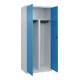 C+P PSA Doppel-Spind Classic PLUS, 2 Abteile, 1850x800x500mm, 7035/5012 Verschluss Zylinderschloss