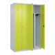 C+P PSA Doppel-Spind Classic PLUS, 4 Abteile, 1850x1200x500mm, 7035/0024 Verschluss Zylinderschloss-4