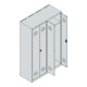 C+P PSA Doppel-Spind Classic PLUS, 4 Abteile, 1850x1200x500mm, 7035/5012 Verschluss Sicherheits-Drehriegel