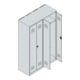 C+P PSA Doppel-Spind Classic PLUS, 4 Abteile, 1850x1200x500mm, 7035/6011 Verschluss Sicherheits-Drehriegel