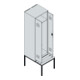 C+P PSA Doppel-Spind Classic PLUS, Bank, 2 Abteile, 2120x600x815mm, 7035/3003 Verschluss Sicherheits-Drehriegel Sitzbanktyp untergebaut Material Sitzfläche Buche-Hartholz