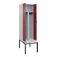 C+P PSA Doppel-Spind Classic PLUS, Bank, 2 Abteile, 2120x600x815mm, 7035/3003 Verschluss Sicherheits-Drehriegel Sitzbanktyp untergebaut Material Sitzfläche Kunststoff-2