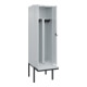 C+P PSA Doppel-Spind Classic PLUS, Bank, 2 Abteile, 2120x600x815mm, 7035/7035 Verschluss Sicherheits-Drehriegel Sitzbanktyp auskragend Material Sitzfläche Kunststoff-2