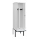 C+P PSA Doppel-Spind Classic PLUS, Bank, 2 Abteile, 2120x600x815mm, 9016/9016 Verschluss Zylinderschloss Sitzbanktyp auskragend Material Sitzfläche Kunststoff-2