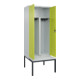 C+P PSA Doppel-Spind Classic PLUS, Bank, 2 Abteile, 2120x800x815mm, 7035/0024 Verschluss Zylinderschloss Sitzbanktyp untergebaut Material Sitzfläche Kunststoff-2