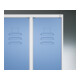 C+P PSA Doppel-Spind Classic PLUS, Bank, 2 Abteile, 2120x800x815mm, 7035/2004 Verschluss Sicherheits-Drehriegel Sitzbanktyp auskragend Material Sitzfläche Buche-Hartholz