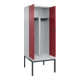 C+P PSA Doppel-Spind Classic PLUS, Bank, 2 Abteile, 2120x800x815mm, 7035/3003 Verschluss Sicherheits-Drehriegel Sitzbanktyp untergebaut Material Sitzfläche Kunststoff-2