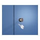C+P PSA Doppel-Spind Classic PLUS, Bank, 2 Abteile, 2120x800x815mm, 7035/5012 Verschluss Zylinderschloss Sitzbanktyp auskragend Material Sitzfläche Buche-Hartholz-4