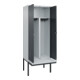 C+P PSA Doppel-Spind Classic PLUS, Bank, 2 Abteile, 2120x800x815mm, 7035/7016 Verschluss Sicherheits-Drehriegel Sitzbanktyp auskragend Material Sitzfläche Kunststoff-1